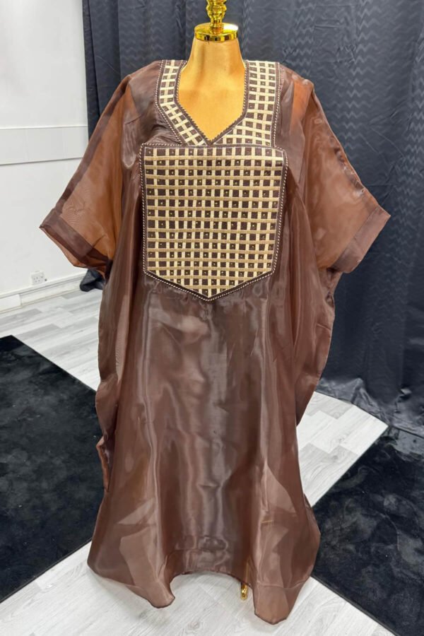 Risikat Chiffon Kaftan - Image 4